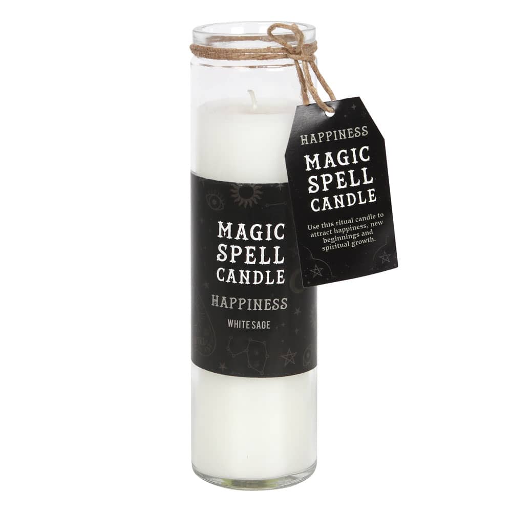 White Sage ‘Happiness’ Spell Tube Candle